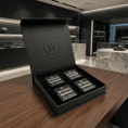 Bild in Galerie-Betrachter laden, WEISS Manufacture carbon-finish vehicle badges in gift box
